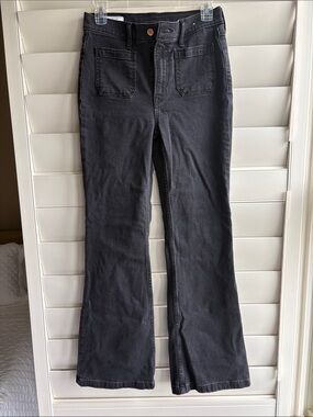 Gap 70s High-Rise Black Flare Jeans 27